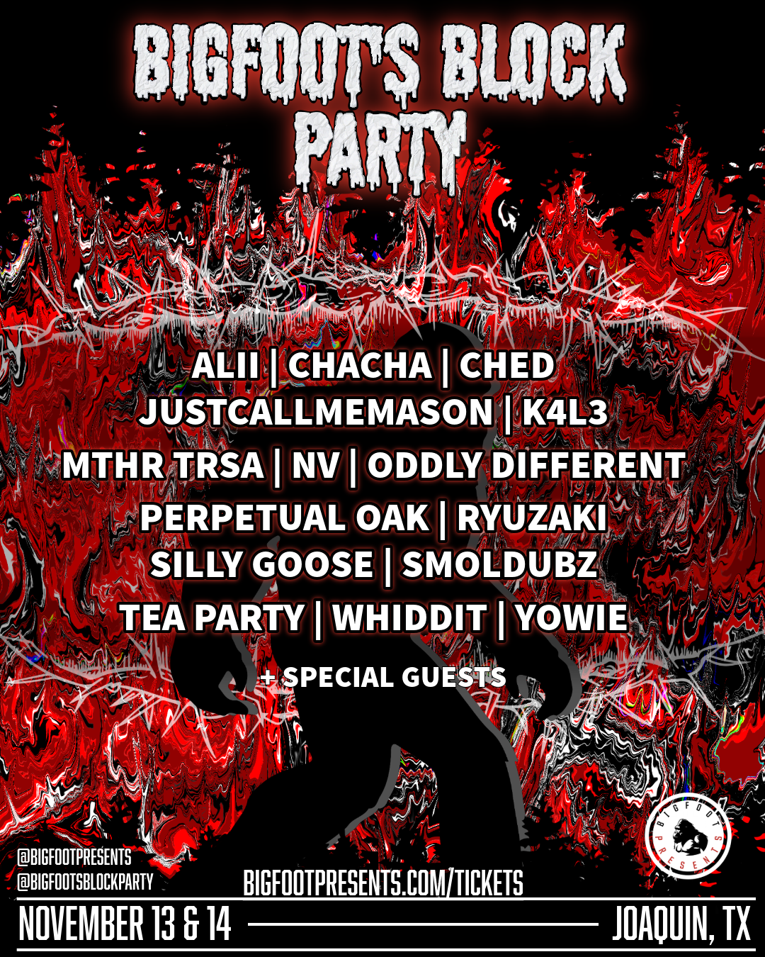 Bigfoot Presents Artists Lineup