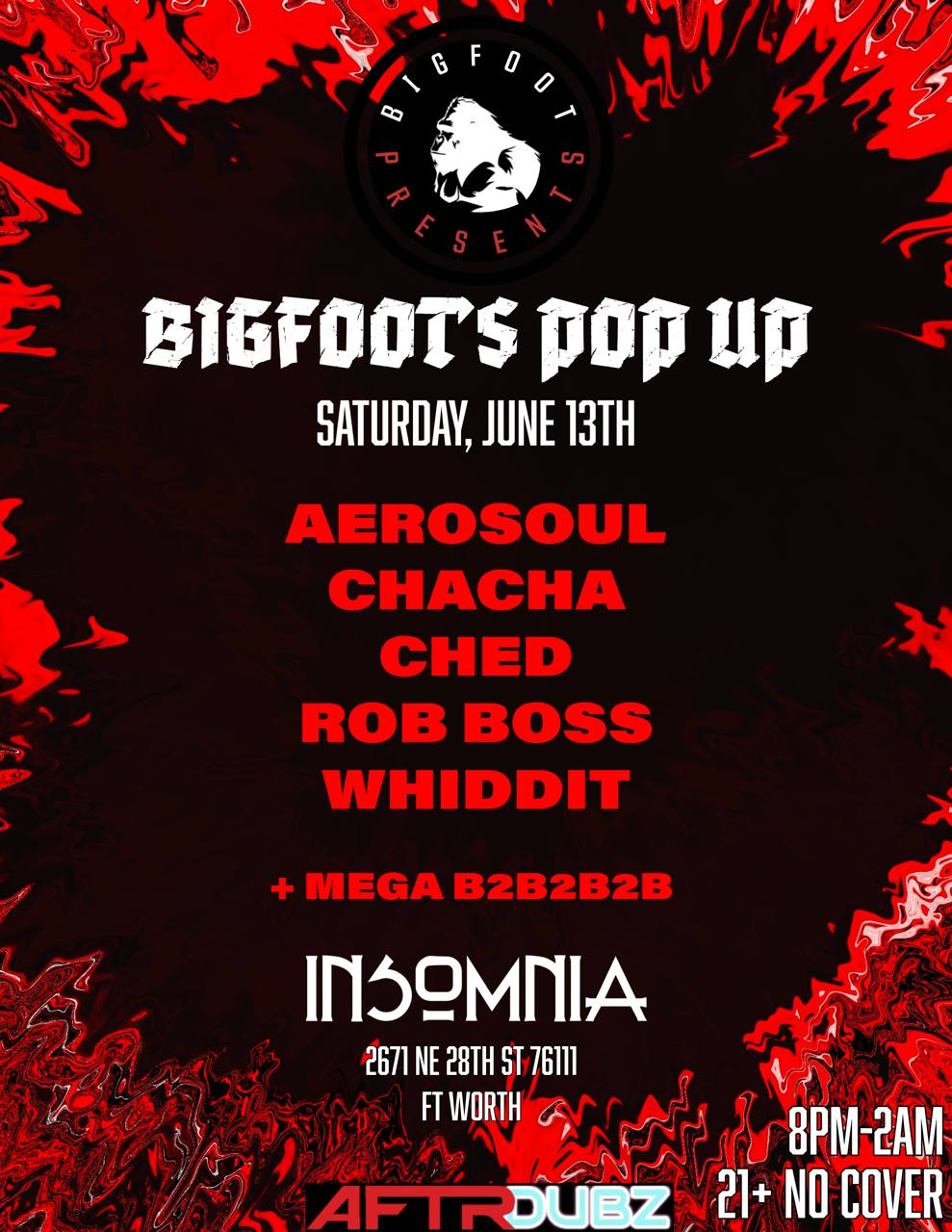 Bigfoot's Pop Up — June 13, 2026